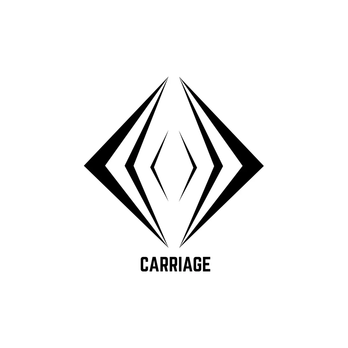 Logotype Carriage VTC haut de gamme - design sobre et élégant, Nancy
